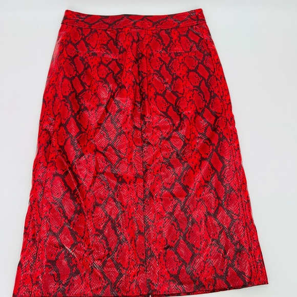 Tibi snake skin faux leather pencil skirt size 2 - Picture 8 of 10